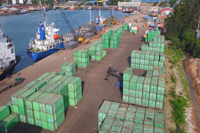 Container yard di Pelabuhan Batu Ampar (Dok.BP Batam)